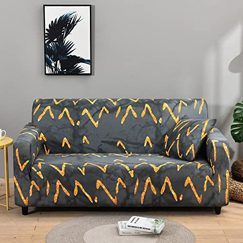 OwkHome Moderner Stretch-Sofabezug, Waschbarer Möbelschutz, Gemusterter Elastischer Bezug for Sessel Und 2-Sitzer-Couches(and,2 Seater(140-180cm)) von OwkHome
