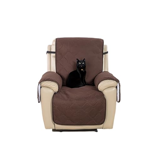 OwkHome Relaxsessel-Schonbezug-Set Mit Aufbewahrungstaschen, 4-teiliger Waschbarer Möbelschutz(Coffee) von OwkHome