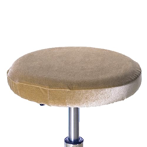 OwkHome Runder Hockerbezug Aus Samt, Elastischer Schonbezug for Barhocker Und Thekenhocker(Khaki,2 Pieces) von OwkHome