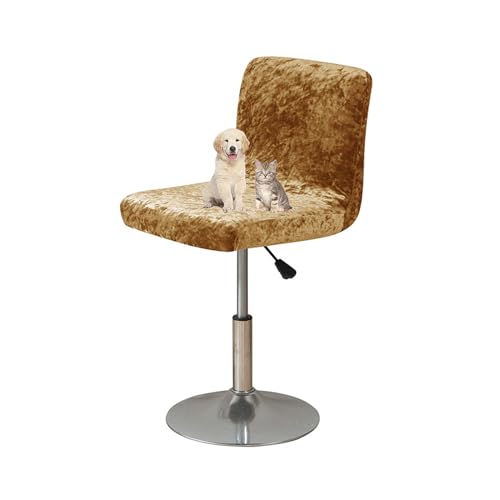OwkHome Sitzbezüge for Barhocker Mit Rückenlehne Und Elastischer Unterseite for Sicheren Sitz(Gold 1,4 PCS) von OwkHome