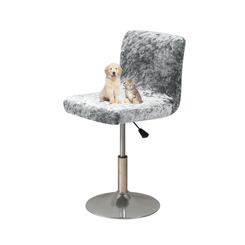 OwkHome Sitzbezüge for Barhocker Mit Rückenlehne Und Elastischer Unterseite for Sicheren Sitz(Light Gray,4 PCS) von OwkHome