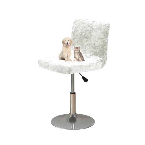 OwkHome Sitzbezüge for Barhocker Mit Rückenlehne Und Elastischer Unterseite for Sicheren Sitz(White,4 PCS) von OwkHome
