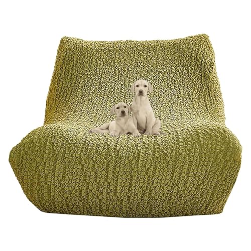 OwkHome Stretch-Abdeckung for Chaiselongue Ohne Armlehnen, rutschfeste Schutzhülle for Gartenmöbel(Green) von OwkHome
