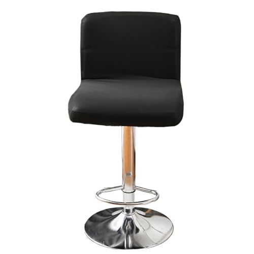 OwkHome Stretch-Barhocker-Bezüge, 2er-Set, 6er-Set, Elastische Schonbezüge for Drehhocker Im Home-Hotel-Restaurant(Black,Set of 4) von OwkHome