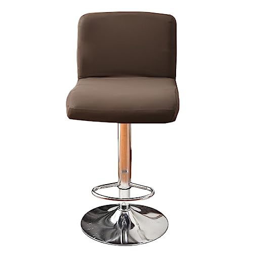 OwkHome Stretch-Barhocker-Schonbezüge Mit Rückenlehne – Multipack Elastische Bezüge for Drehstühle(Coffee,Set of 2) von OwkHome
