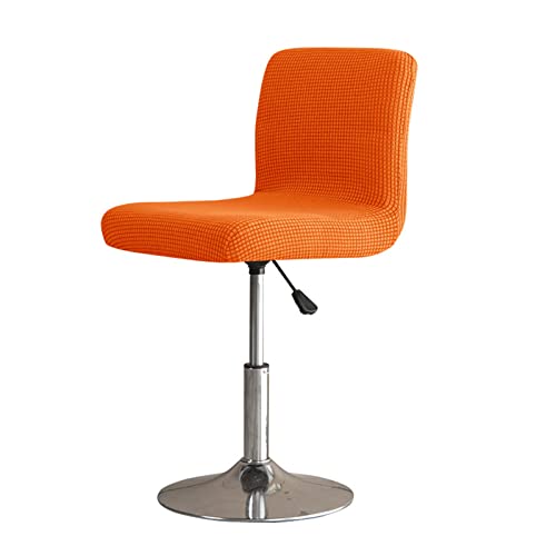 OwkHome Stretch-Barhockerbezug Aus Jacquard Mit Rückenlehne – Elastischer Schonbezug for Barhocker In Thekenhöhe(Orange) von OwkHome