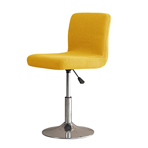 OwkHome Stretch-Barhockerbezug Aus Jacquard Mit Rückenlehne – Elastischer Schonbezug for Barhocker In Thekenhöhe(Yellow) von OwkHome