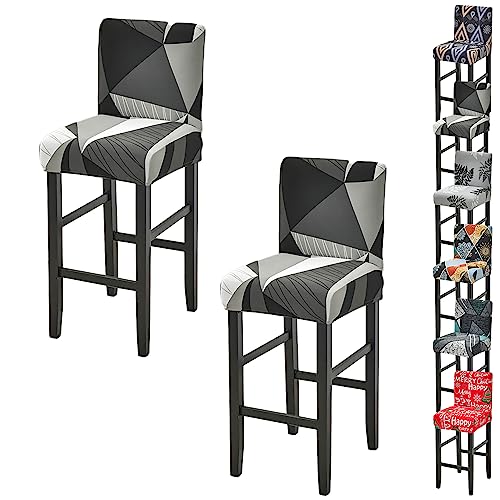 OwkHome Stretch-Bezugsset for Drehbare Barhocker, Moderner Elastischer Schutz for Gewerbliche Stühle In Thekenhöhe(B 2pcs) von OwkHome