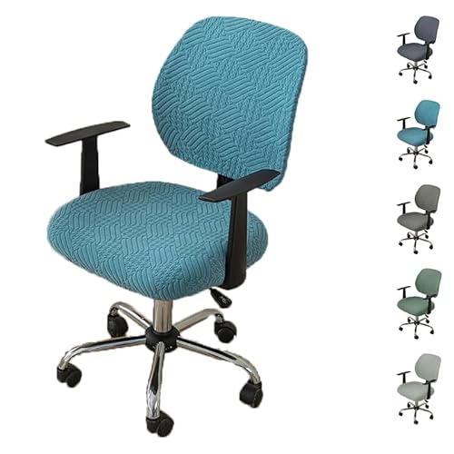 OwkHome Stretch-Bürostuhlbezug-Set – Abnehmbarer Schonbezug for Computer- & Drehstühle Mit Rückenlehne(B 1pcs) von OwkHome