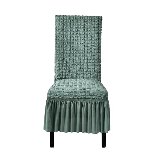 OwkHome Stretch-Esszimmerstuhl-Schonbezug-Set Mit Staubschutz, Rutschfester Elastischer Schutz for Den Heim- Und Restaurantgebrauch(Green,2 Pieces) von OwkHome