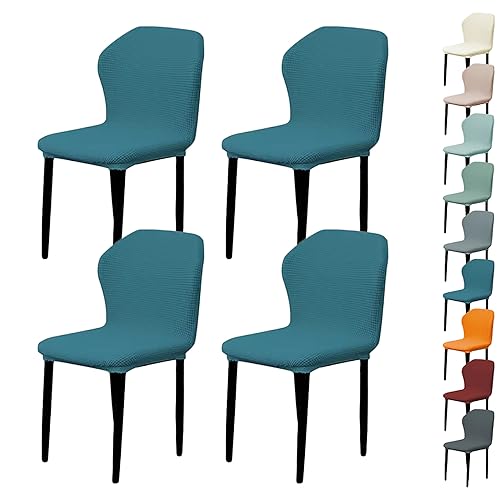 OwkHome Stretch-Esszimmerstuhlbezug-Set Mit Waschbarem, Dickem Schonbezug, Universeller Stuhlschutz(Blue 4pcs) von OwkHome