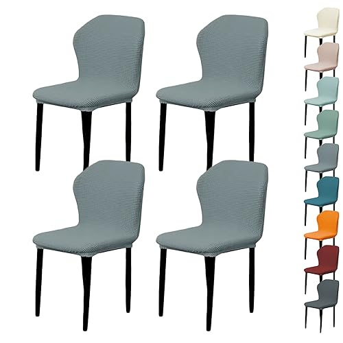OwkHome Stretch-Esszimmerstuhlbezug-Set Mit Waschbarem, Dickem Schonbezug, Universeller Stuhlschutz(Lgray 4pcs) von OwkHome