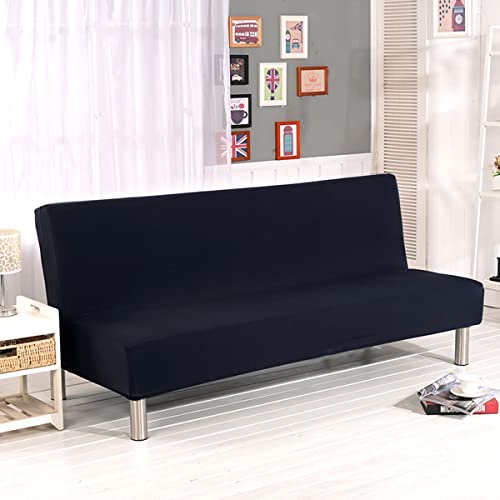 OwkHome Stretch-Futon-Schonbezug Mit Elastischer Unterseite, Waschbarer Bezug for Schlafsofa Ohne Armlehnen(Yellow,Large) von OwkHome