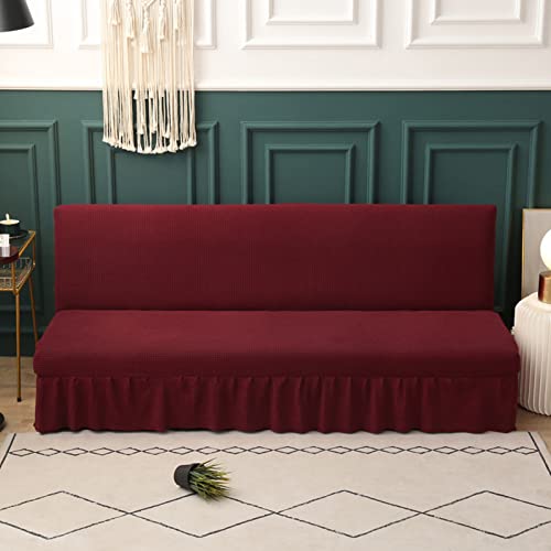 OwkHome Stretch-Futon-Schonbezug Ohne Armlehnen, Elastisches Anti-Rutsch-Design for Schutz Der Möbel(G,1 seat 120-150cm) von OwkHome