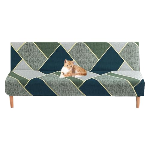 OwkHome Stretch-Futon-Schonbezug for Armloses Schlafsofa Mit Elastischer Unterseite, Faltbarer Couchbezug for Wohnzimmer Und Schlafzimmer(4,Large) von OwkHome