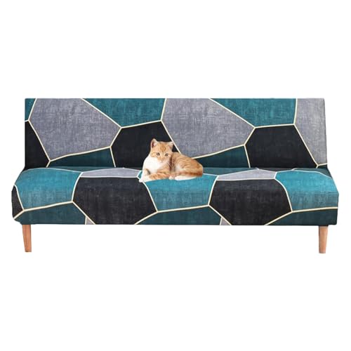 OwkHome Stretch-Futon-Schonbezug for Armloses Schlafsofa Mit Elastischer Unterseite, Faltbarer Couchbezug for Wohnzimmer Und Schlafzimmer(7,S) von OwkHome