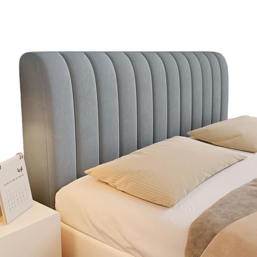OwkHome Stretch-Kopfteilbezug – Dekorativer, Waschbarer Bezug for Queensize- Und Kingsize-Betten(Dark Gray,190cm(74in)) von OwkHome