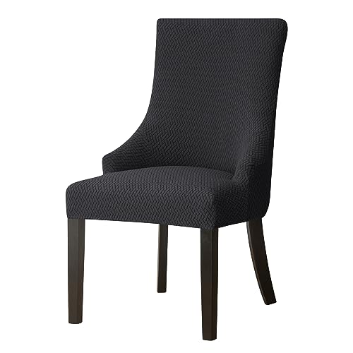 OwkHome Stretch Ohrensesselhussen 2er Set, Relaxsessel Schutz(Black) von OwkHome