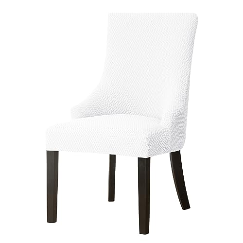 OwkHome Stretch Ohrensesselhussen 2er Set, Relaxsessel Schutz(White) von OwkHome