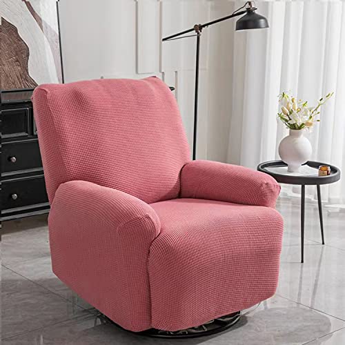 OwkHome Stretch-Relaxsessel-Schonbezug-Set Mit Tasche Und Elastischem Passformschutz(Pink) von OwkHome
