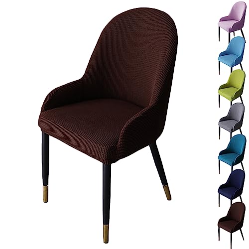 OwkHome Stretch-Schonbezüge for Drehstühle, Abnehmbar, 4er-Set, Waschbare Schonbezüge(Brown 1pcs) von OwkHome