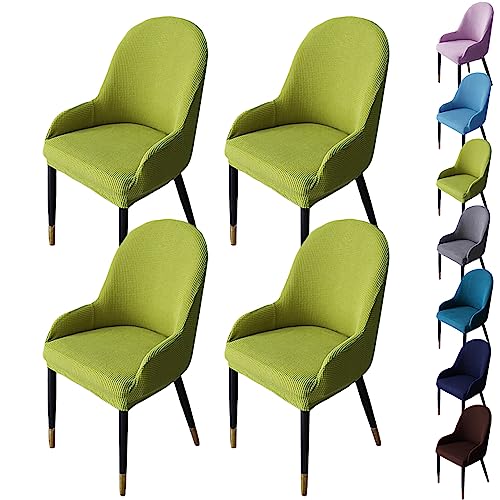 OwkHome Stretch-Schonbezüge for Drehstühle, Abnehmbar, 4er-Set, Waschbare Schonbezüge(Green 4pcs) von OwkHome