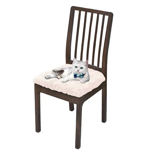 OwkHome Stretch-Set Mit Abnehmbaren Stuhlbezügen for Esszimmerstühle, Waschbare Schonbezüge for Den Sitzschutz(Pink,2 Piece) von OwkHome