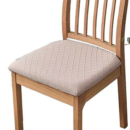 OwkHome Stretch-Sitzbezüge Aus Jacquard-Esszimmerstuhl, Waschbare, Abnehmbare Schonbezüge for Küchenmöbel(Pink Colour,Set of 2) von OwkHome