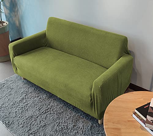 OwkHome Stretch-Sofabezug Aus Jacquard, Universell Passend, Rutschfester Möbelschutz(Green,1 Seater(90-140cm)) von OwkHome