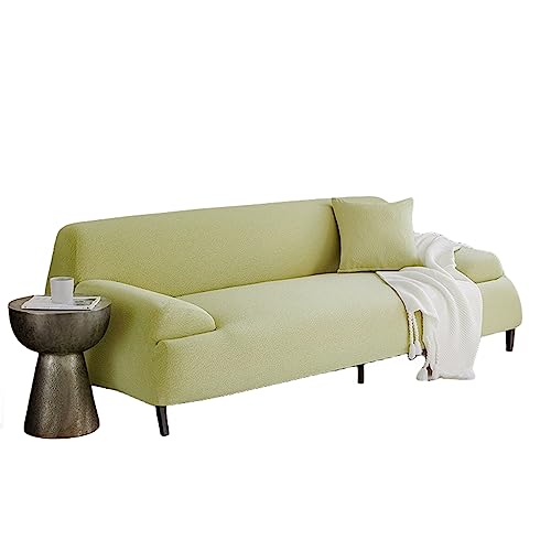 OwkHome Stretch-Sofabezug Mit Kissenbezug Und Rutschfestem Design, Waschbarer Möbelschutz(Light Green,2 Seater 145-185cm) von OwkHome
