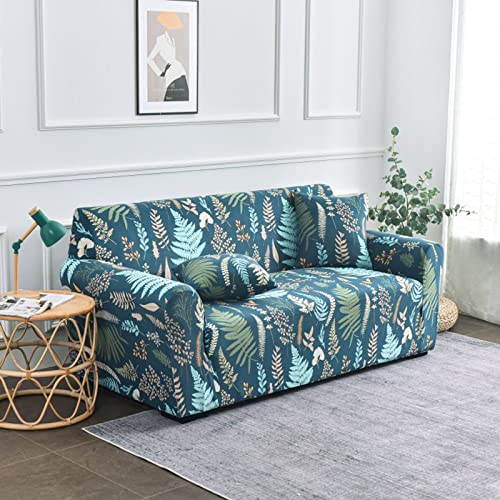 OwkHome Stretch-Sofabezug for Zweisitzer – Bedruckter Möbelschutz Mit Anti-Rutsch-Design(5,1 Seater(90-140cm)) von OwkHome