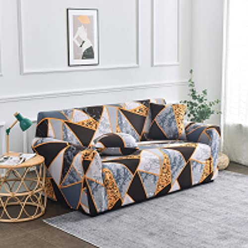 OwkHome Stretch-Sofabezug for Zweisitzer – Bedruckter Möbelschutz Mit Anti-Rutsch-Design(6,1 Seater(90-140cm)) von OwkHome