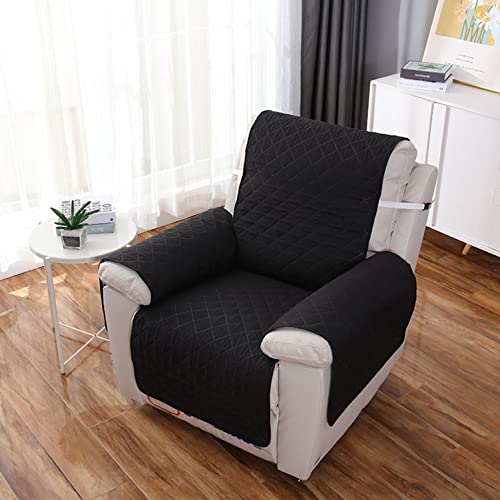 OwkHome Stretch-Stoffbezug for Liegestühle – 4-teiliger Rutschfester Schutz for Möbel Und Haustiere(Black) von OwkHome