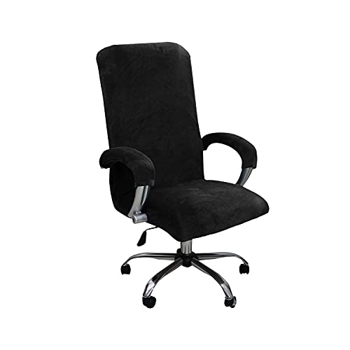 OwkHome Stretch-Stuhlbezug Aus Samt for Computerstühle Mit Armlehnen for Büro-Schreibtisch-Chefstuhl(11,X-Large) von OwkHome