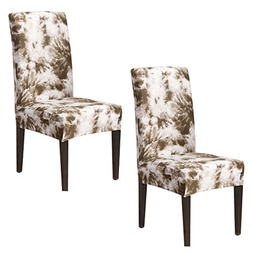 OwkHome Stretch-Stuhlhussen for Esszimmerstühle, Abnehmbar, 2er-Set, Waschbare Schonbezüge for Zuhause, Hotel, Bankett, Hochzeit(Grey-Green,6 PCS) von OwkHome