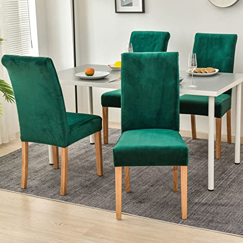 OwkHome Stuhlhusse Aus Stretch-Samt, Waschbar, Abnehmbar, Universeller Schutz(X,2Pack) von OwkHome