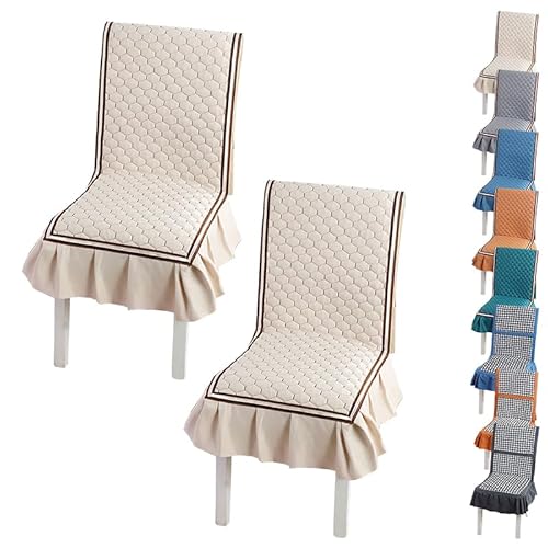 OwkHome Stuhlhusse for Parson-Stuhl Mit Blumenmuster – Stretch-Esszimmerstuhl-Bezugsset for Küche Und Zuhause(A 2pcs) von OwkHome