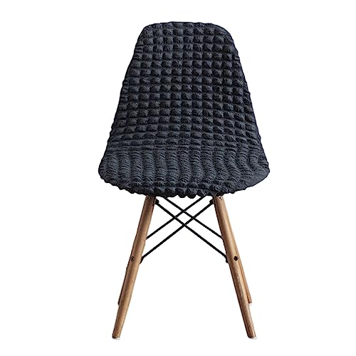 OwkHome Stuhlhussen Aus Seersucker-Schale, 2er-Set, Stretch-Schutz for Mehrere Bereiche(Dark Gray,4 Pieces) von OwkHome