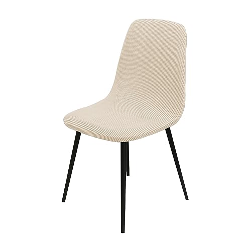 OwkHome Stuhlhussen for Schalenstühle, 6er-Set, Waschbarer Lounge-Schutz for Bankett-Dekor(Beige,Set of 2) von OwkHome