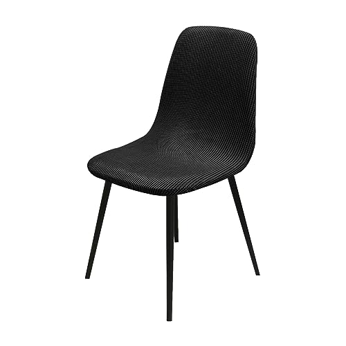 OwkHome Stuhlhussen for Schalenstühle, 6er-Set, Waschbarer Lounge-Schutz for Bankett-Dekor(Black,Set of 4) von OwkHome