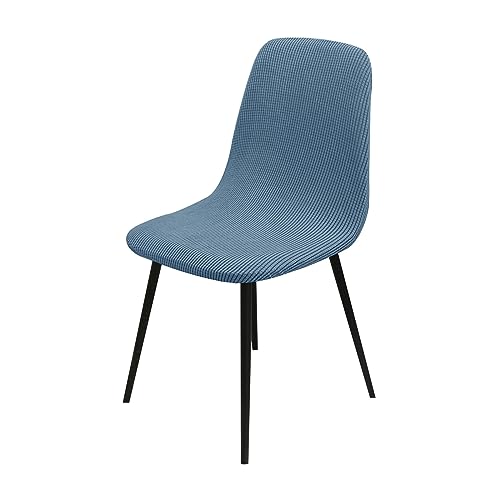 OwkHome Stuhlhussen for Schalenstühle, 6er-Set, Waschbarer Lounge-Schutz for Bankett-Dekor(Blue,Set of 6) von OwkHome
