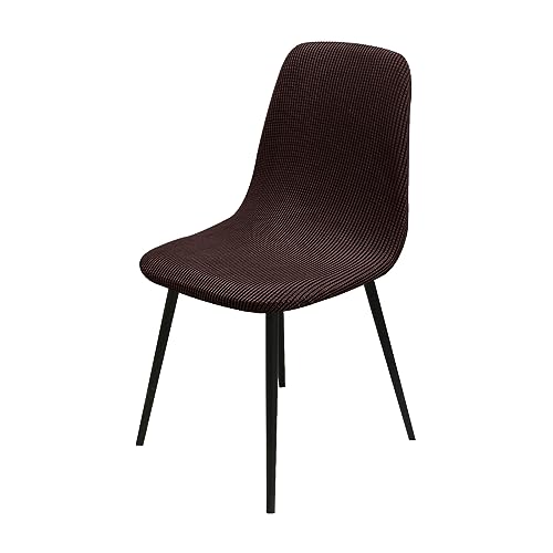 OwkHome Stuhlhussen for Schalenstühle, 6er-Set, Waschbarer Lounge-Schutz for Bankett-Dekor(Brown,Set of 2) von OwkHome