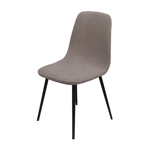 OwkHome Stuhlhussen for Schalenstühle, 6er-Set, Waschbarer Lounge-Schutz for Bankett-Dekor(Coffee,Set of 4) von OwkHome