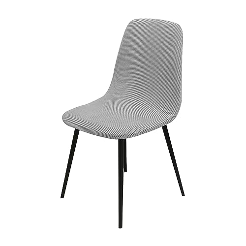 OwkHome Stuhlhussen for Schalenstühle, 6er-Set, Waschbarer Lounge-Schutz for Bankett-Dekor(Light Gray,Set of 4) von OwkHome
