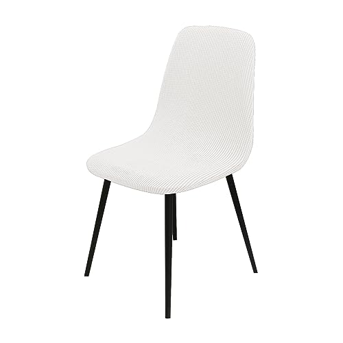 OwkHome Stuhlhussen for Schalenstühle, 6er-Set, Waschbarer Lounge-Schutz for Bankett-Dekor(White,Set of 2) von OwkHome