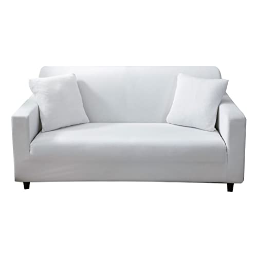 OwkHome Universal-Liegestuhl-Schonbezug, Stretch-Sofabezug, Rutschfester Möbelschutz(White,4 Seater 235-310cm) von OwkHome