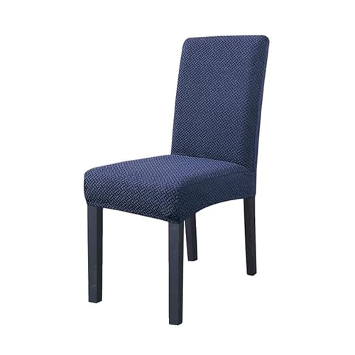 OwkHome Universelle Stretch-Schonbezüge for Esszimmerstühle, Abnehmbare Und Waschbare Schutzhüllen(Navy Blue,2PCS) von OwkHome