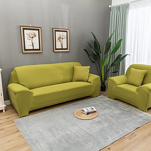 OwkHome Universeller, Rutschfester Sofabezug Mit Stretchgewebe Und Grip Foam(Light Green,4 Seater(235-300cm)) von OwkHome