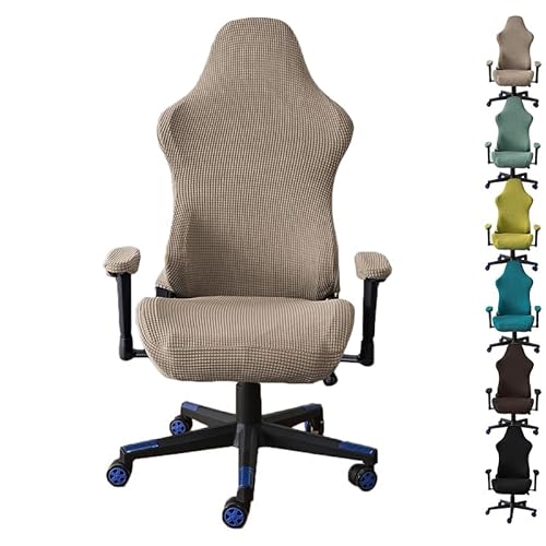 OwkHome Universelles Bürostuhl-Bezugsset – Stretch-Gaming-Computerstuhl-Schutzbezug for Schreibtisch-Drehstühle(A 1pcs) von OwkHome