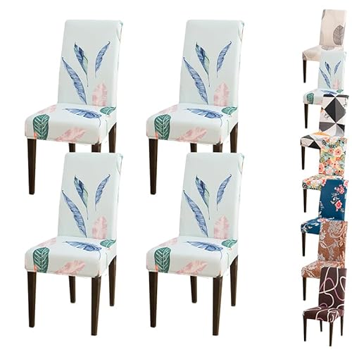 OwkHome Universelles Bürostuhl-Bezugsset – Stretch-Gaming-Computerstuhl-Schutzbezug for Schreibtisch-Drehstühle(B 4pcs) von OwkHome